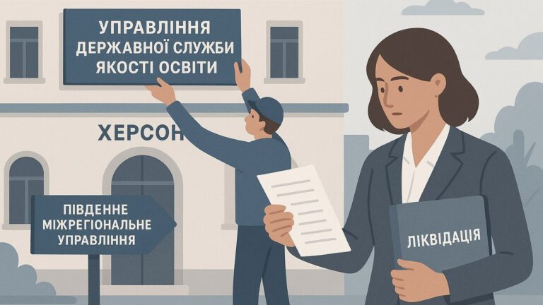 На Херсонщині офіційно ліквідують обласне управління якості освіти
