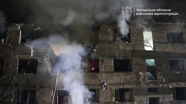Російські війська нанесли масований удар по Запоріжжю
