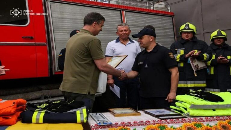 У Чорнобаївській громаді на Херсонщині – новий пожежний підрозділ