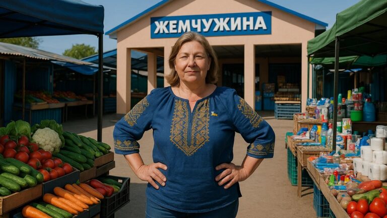 На Херсонщині підприємиця відновила ринок завдяки гранту від держави