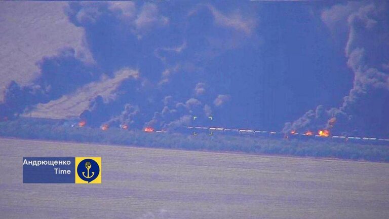 Сили оборони знищили російський потяг із цистернами на Запоріжжі