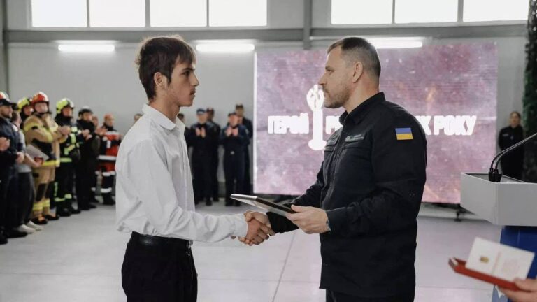 16-річний школяр з Одещини став переможцем акції “Герой-рятувальник року”