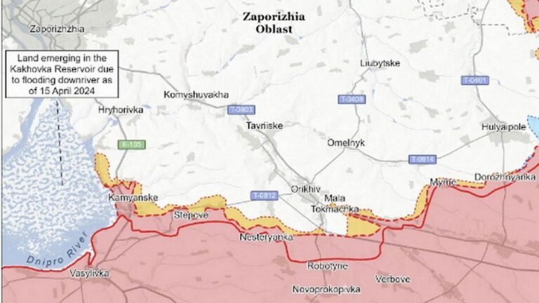 Російські війська без успіхів у Запорізькій області