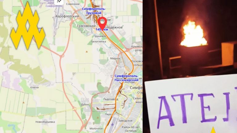 Партизани “АТЕШ” пошкодили залізничні колії біля Сімферополя, ускладнивши логістику окупантів