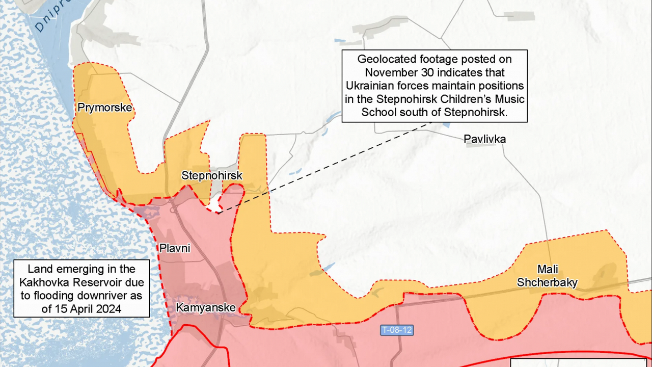 ЗСУ просунулися в районі Степногірська на Запоріжжі
