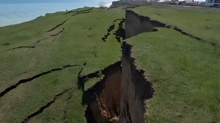У Санжійці зафіксували новий масштабний зсув узбережжя