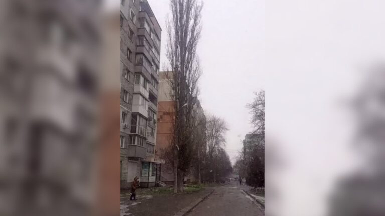 У Миколаєві несподівано випав сніг