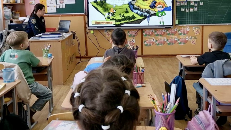 Урок мінної безпеки для першокласників на Миколаївщині