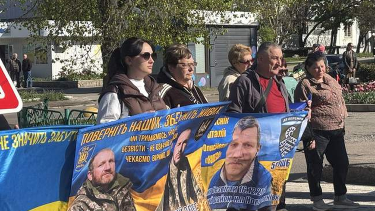 У Південноукраїнську відбулася акція на підтримку полонених військових