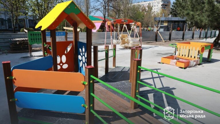 У Запоріжжі добудовують четвертий інклюзивний майданчик у Дніпровському районі