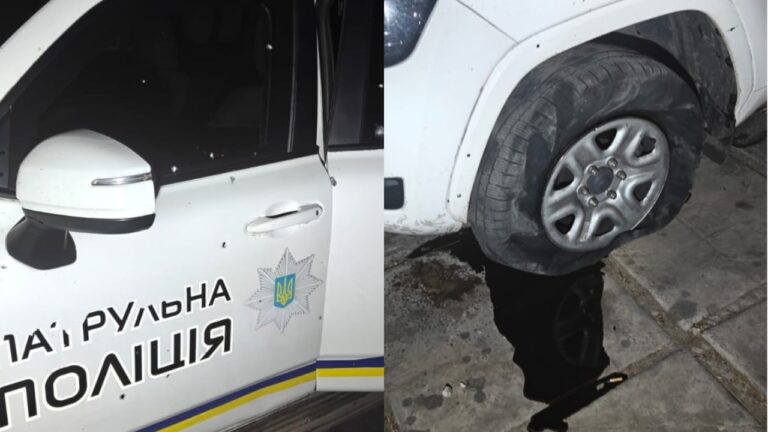 На Херсонщині окупанти обстріляли машину патрульної поліції: поранено трьох співробітників