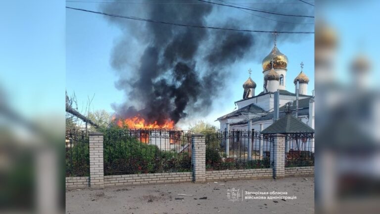 РФ вдарила по Запоріжжю: у Вільнянську пошкоджено храм