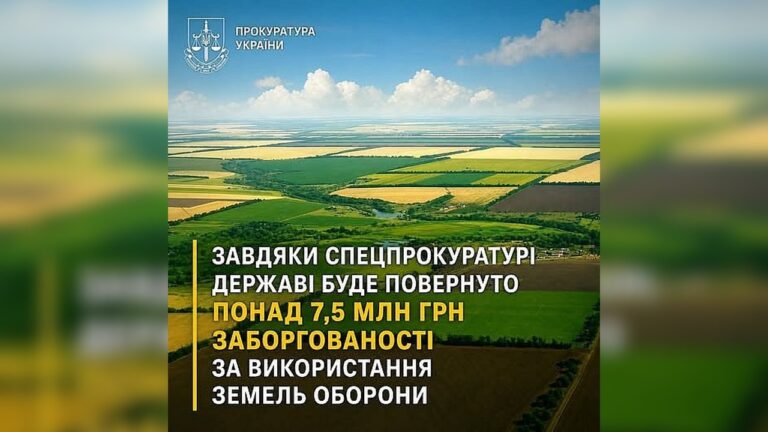 Суд зобов’язав підприємство повернути понад 7,5 млн грн за землі оборони