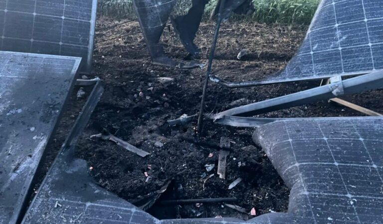 В Одеській області російський дрон пошкодив сонячну електростанцію