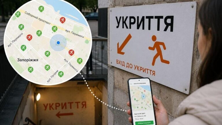 У Запоріжжі оновили карту укриттів: доступні понад 600 безпечних локацій