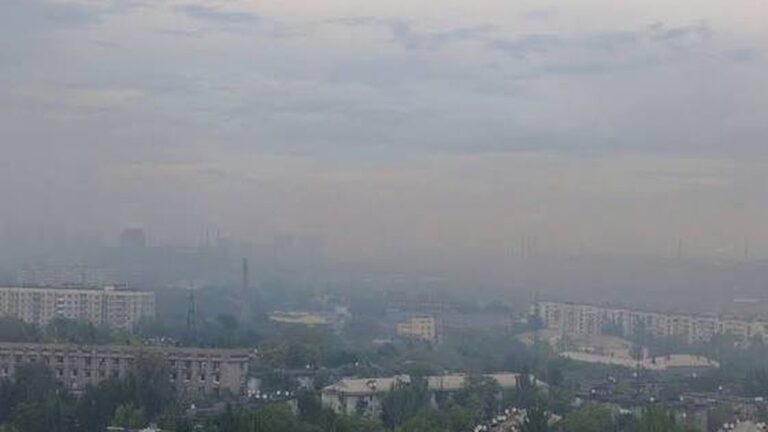 Запоріжжя накрив смог через пожежу на сміттєзвалищі