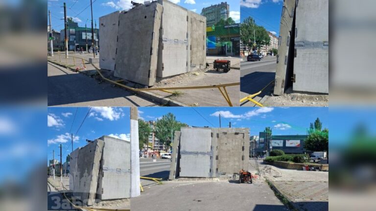 У Запоріжжі впала стіна нового модульного укриття: підрядник пояснив причину