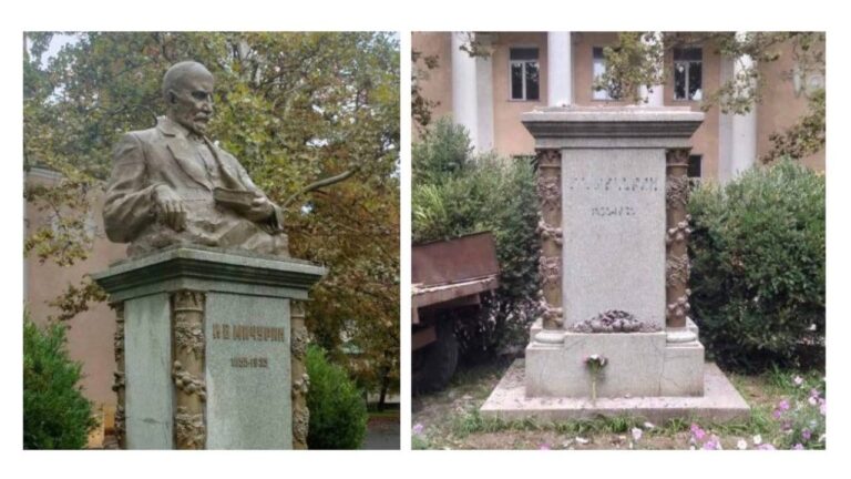 В Одесі демонтували погруддя радянського біолога Мічуріна