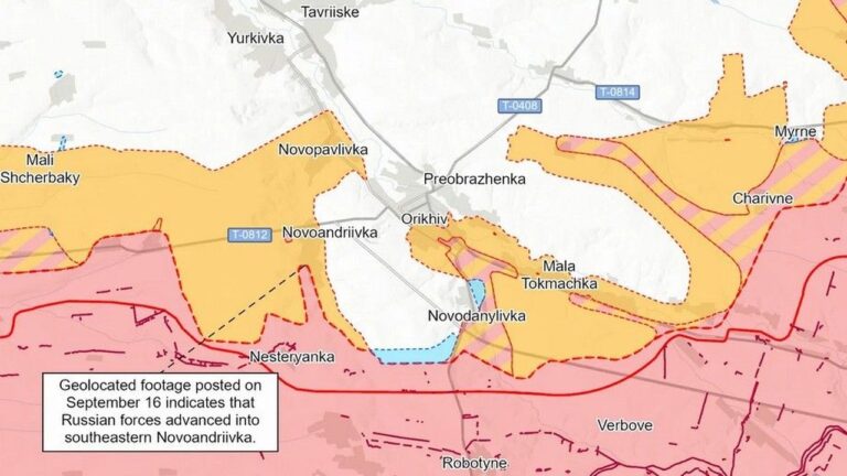 ISW зафіксував просування російських військ поблизу Оріхова