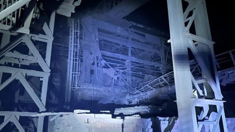 На “Запоріжсталі” показали наслідки ракетного удару